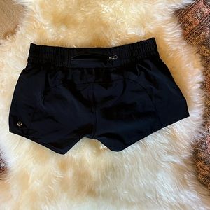 Lululemon black shorts. Size 6.